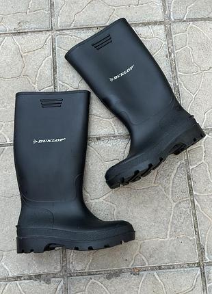Новые резиновые сапоги женские гумові чоботи dunlop 36-37p