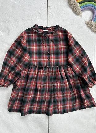Сукня плаття некст платье клітинка сад садок кожен день