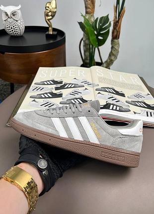 Adidas spezial light grey white 9
