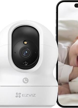 Ezviz cp1 pro 2k внутрішня wifi камера безпеки, 2.4ghz wifi дитяча камера з поворотом/нахилом 360°