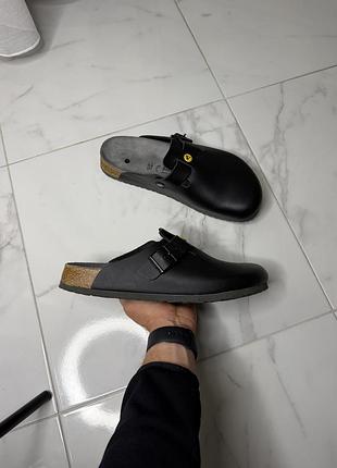 Ортопедичні сабо birkenstock boston esd у чорному кольорі. оригінал.