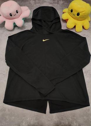 Кофта лонгслів nike icon clash running black metallic gold