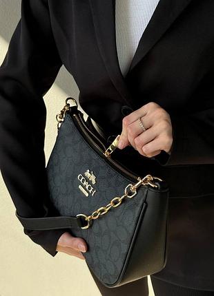 Сумка coach black/blue