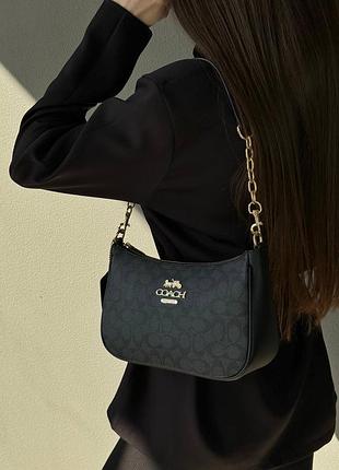 Сумка coach black/blue 2