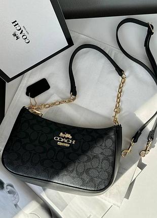 Сумка coach black/blue 7