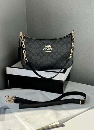Сумка coach black/blue 8