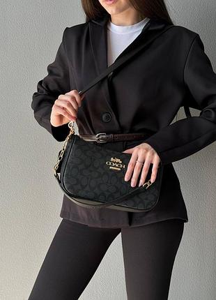 Сумка coach black/blue 9