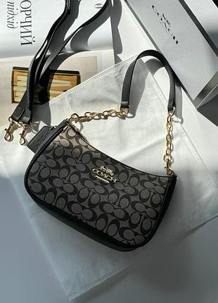 Сумка coach black/beige