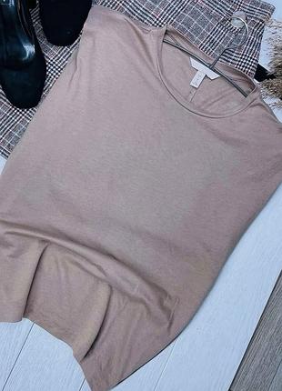 Футболка h&m s oversize трикотажна футболка з підплічниками жіноча футболка вільного прямого крою футболка оверсайз