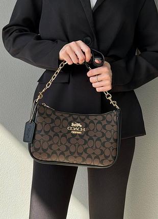 Сумка coach black/brown