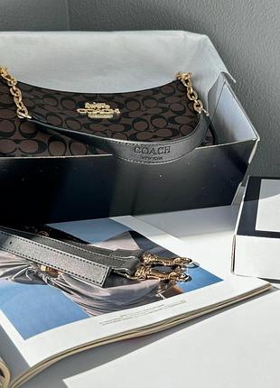 Сумка coach black/brown 2