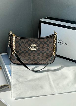Сумка coach black/brown 3