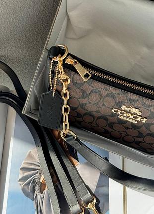 Сумка coach black/brown 4