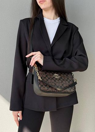 Сумка coach black/brown 5