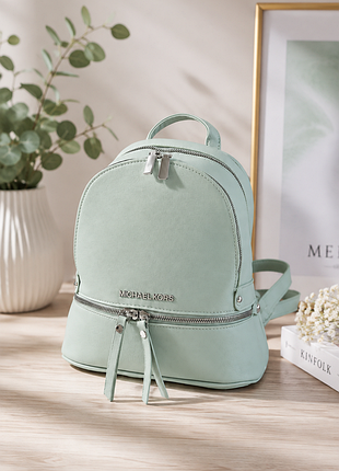 Рюкзак женский голубой код 7-2136