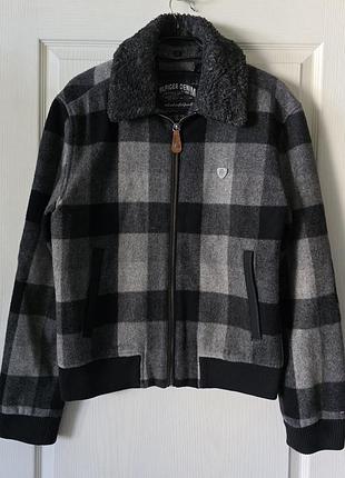 Куртка,бомбер 100% вовна tommy hilfiger denim
