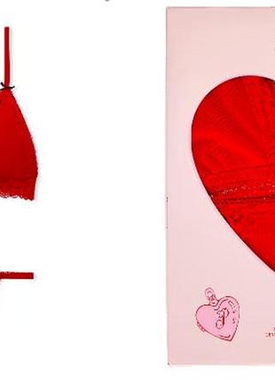 Подарунковий набір pink wink flirty victoria´s secret. цвет: bright vermillion forever lace v-day pack