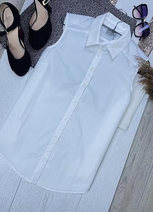 Нова біла сорочка asos m сорочка безрукавка базова сорочка класична