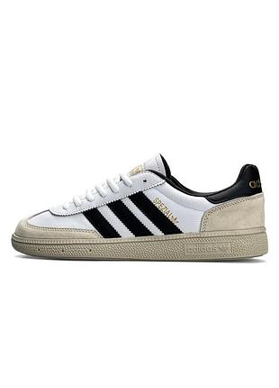 Чоловічі кросівки adidas spezial white beige black