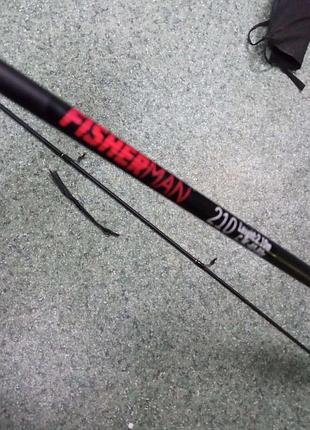 Рыболовное удилище спиннинг удочка б/у fisherman 210 40-80g