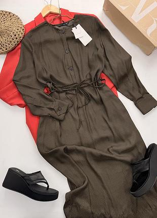 Сукня в горошок з ременем zw collection від zara