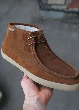 Кеди vans rata mid fleece chukka утеплені зимові вінтажні вінтаж wallabees dc shoes clarks ugg timberland nike acg ботинки туфлі polo ralph lauren