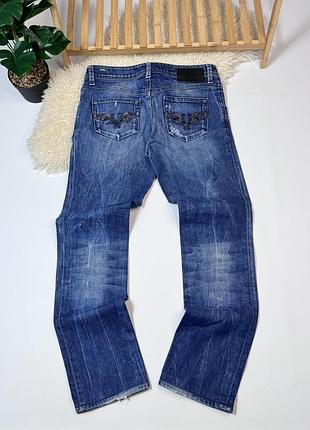 Жіночі джинси diesel кльош зі стразами made in italy оригінал mcbling embellished розмір 28