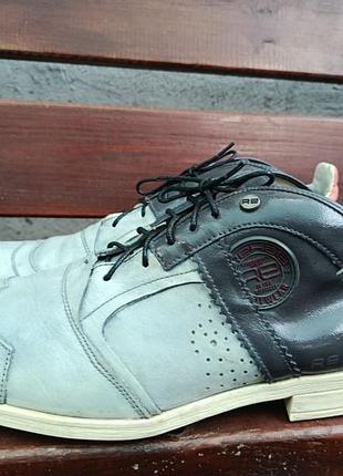 Стильные мужские кожаные полуботинки / туфли rehab footwear kurt