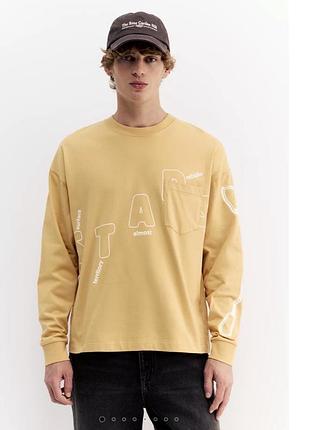 Лонгсслів чоловічий жовтий pull&bear