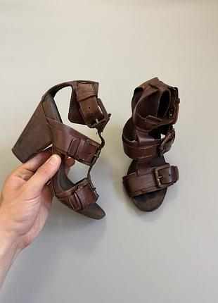 Сандали moma leather brown 37(23.5cm) airstep as98 trippen