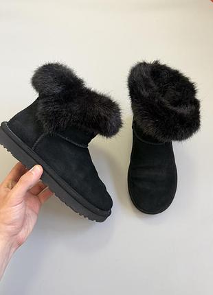 Замшевые ugg classic ultra mini 38(24cm) tasman mini dipper