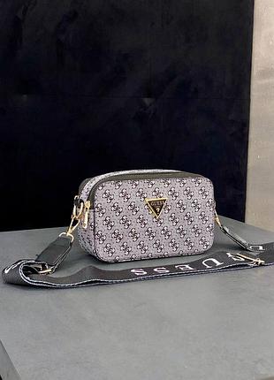 Сумка guess кросс-боди бежевая