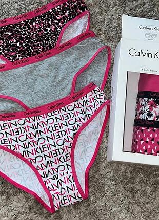 Трусики calvin klein girls graphic bikini размер м на рост 134-140