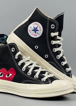 Comme des garcons play x converse chuck 70 taylor all star  кеди кросівки кеды кроссовки обувь взуття черевики cdg класичні конверс конвера кдг 506