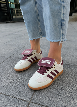 Кроссовки женские легкие удобные adidas samba pony tonal wales bonner