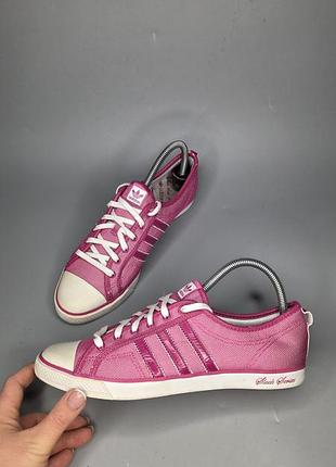 Розовые женские кеды adidas sleek series