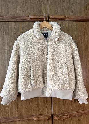 Курточка бомбер дитяча тедді zara