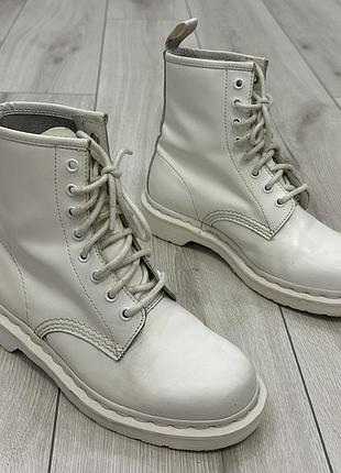 Женские ботинки dr. martens 1460 mono white (24-24,5 см)