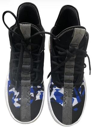 Jordan react elevation “fractal pattern – black racer blue” — баскетбольные кроссовки, eu 42 7