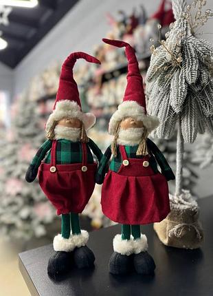 Игрушка кукла новогодняя под елку 53 см