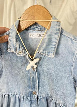 Джинсова сукня zara 🩵 4