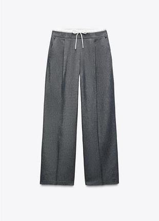 Штани zara з подвійним поясом