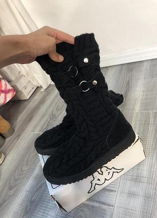 Черевики уггі чорні вʼязані ugg