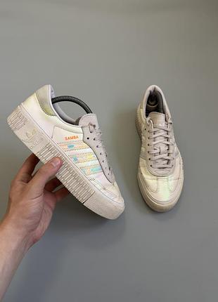 Adidas sambarose white 40(25cm) gazelle
