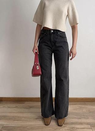 Джинси фасону wide bootcut h&m