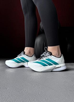 Кросівки жіночі adidas adizero boston 13 white/pure teal
