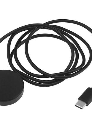 Зарядный кабель type-c для смарт-часов samsung galaxy watch 7 / ultra / 6 / 5 / 4 с переходником на usb-a (oumida) - магнитная