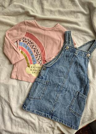 Джинсовый сарафан для девочки 🩷🧸