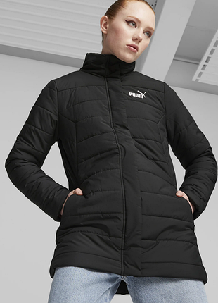 Оригинальн! сша! женская удлиненная куртка puma ess+ padded jacket 675364-01 куртка новое состояние