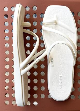 Crocs miami toe loop white sandal сандалі/шльопки